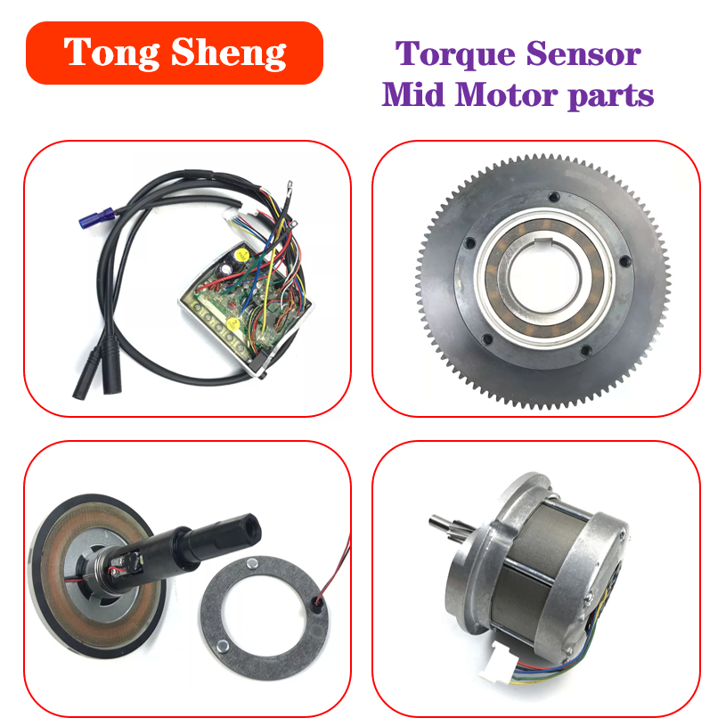 Torque Sensor Mid Drive Motor Kit - Tongsheng-Bicicleta Elétrica Mid Drive Motor, Kit