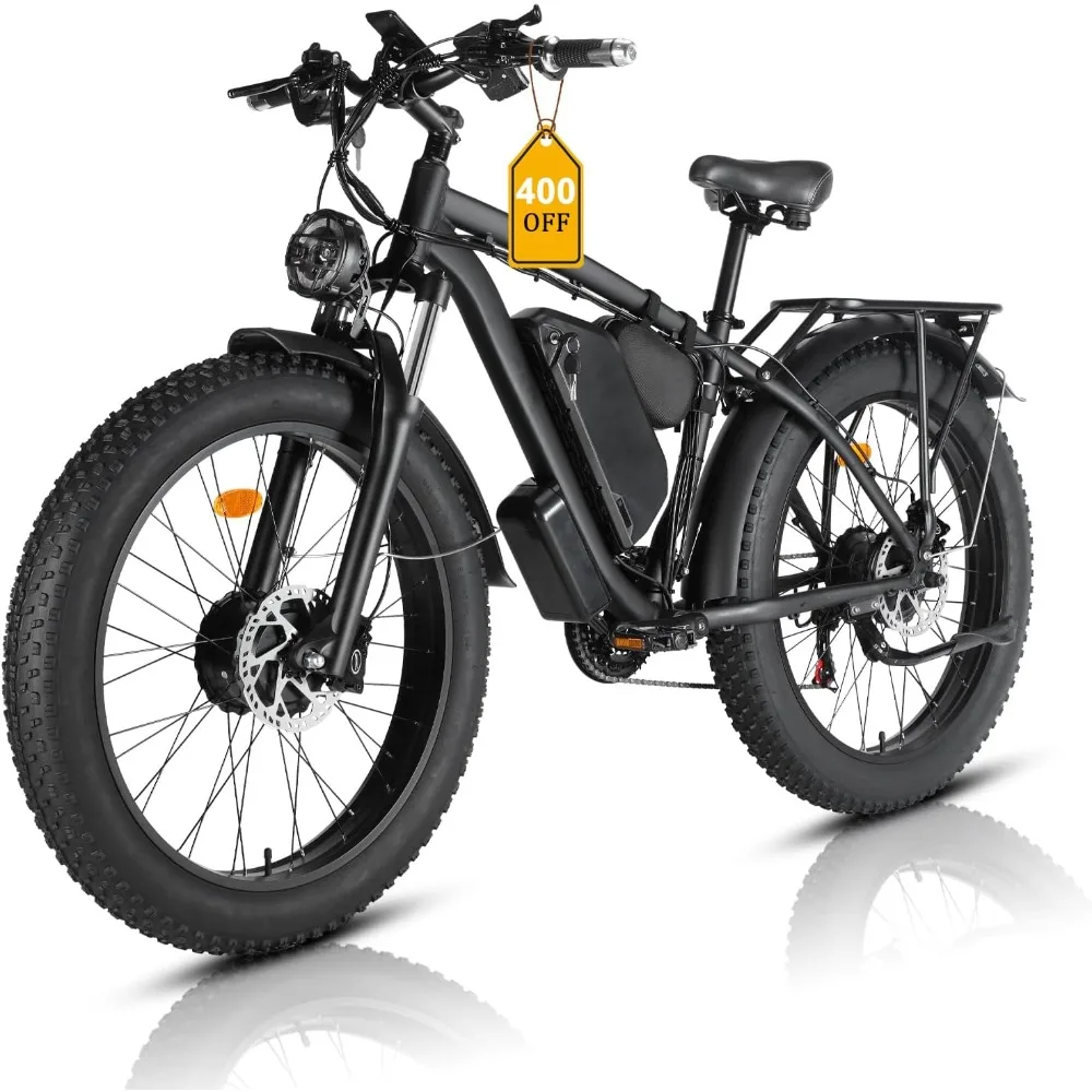 Dual Motor Ebike Kit 2000W - % uma bicicleta elétrica para adultos,