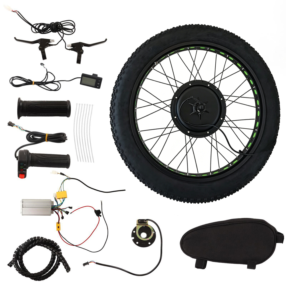 Fat Tire Electric Bike Conversion Kit 1500W - Kit de Conversão de Roda Dianteira