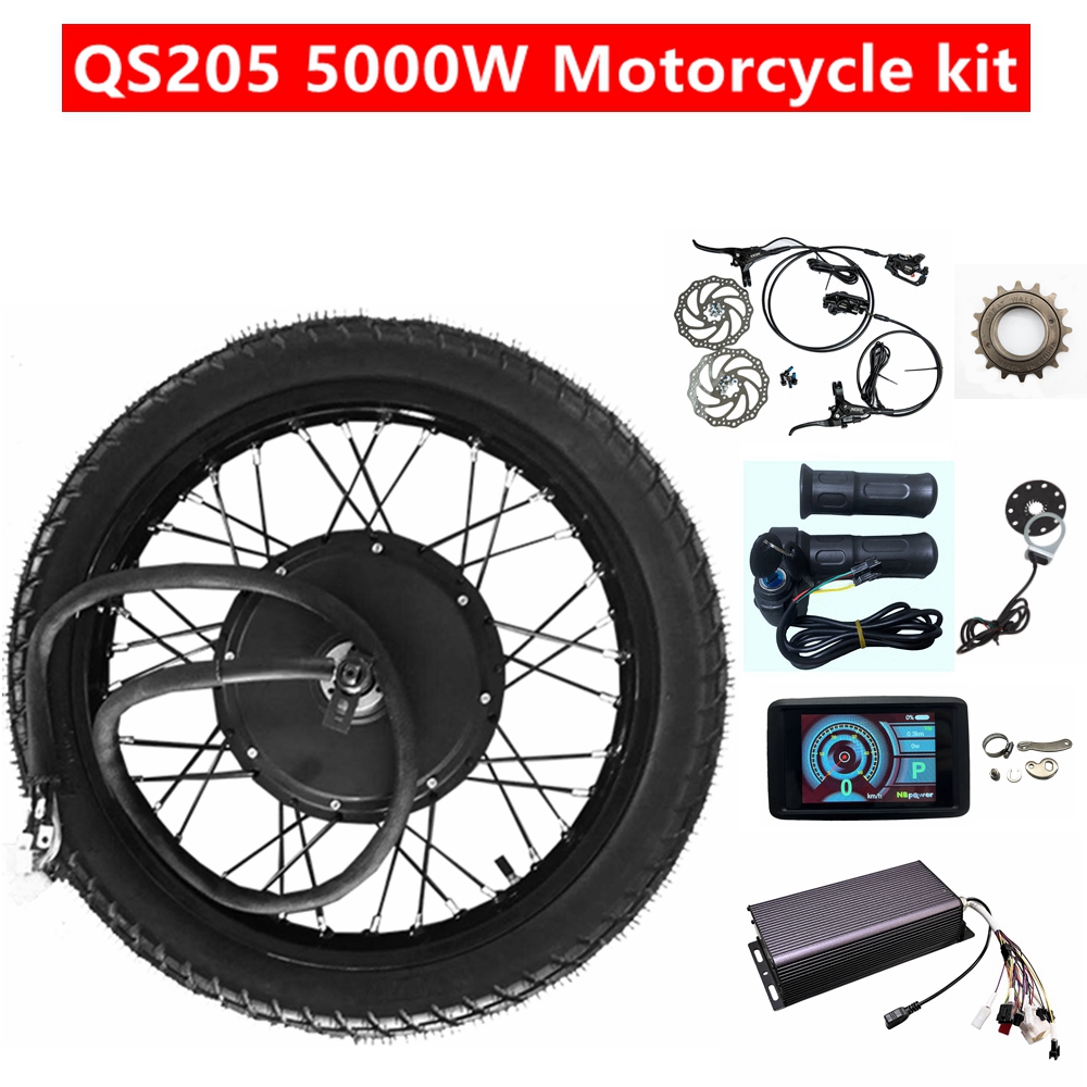 Kit de Roda Traseira para Moto - 5000W Hub Motor Kit 72V avaliação e preço