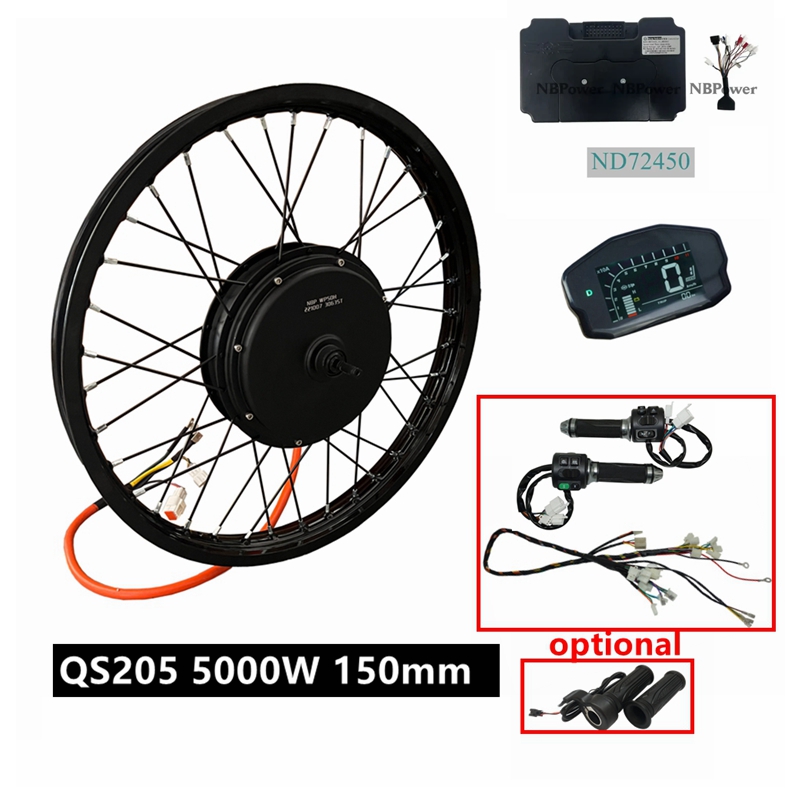 Kit de Bicicleta Elétrica NBpo - 5000W Hub Motor Kit 72V avaliação e preço