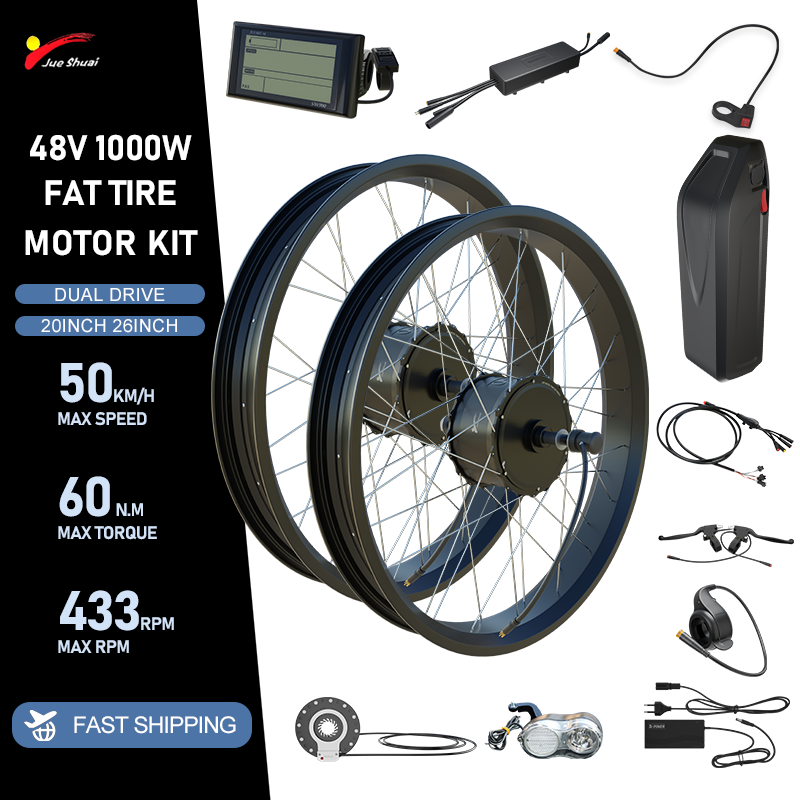 Kit de Conversão para Biciclet - Dual Motor Ebike Kit 2000W avaliação e preço
