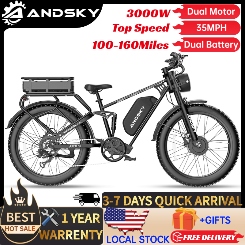 Bicicleta Elétrica ANDSKY Apex - Torque Sensor Mid Drive Motor Kit avaliação e preço